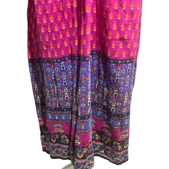 Vibrant & Colorful Bohemian Maxi Dress M - Picture 4 of 5